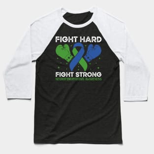 Fight Hard Fight Strong Neurofibromatosis Awareness Baseball T-Shirt